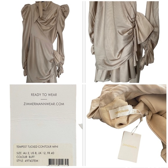 Zimmermann Unbridled Tempest Tucked Contour Dress - Picture 9 of 13